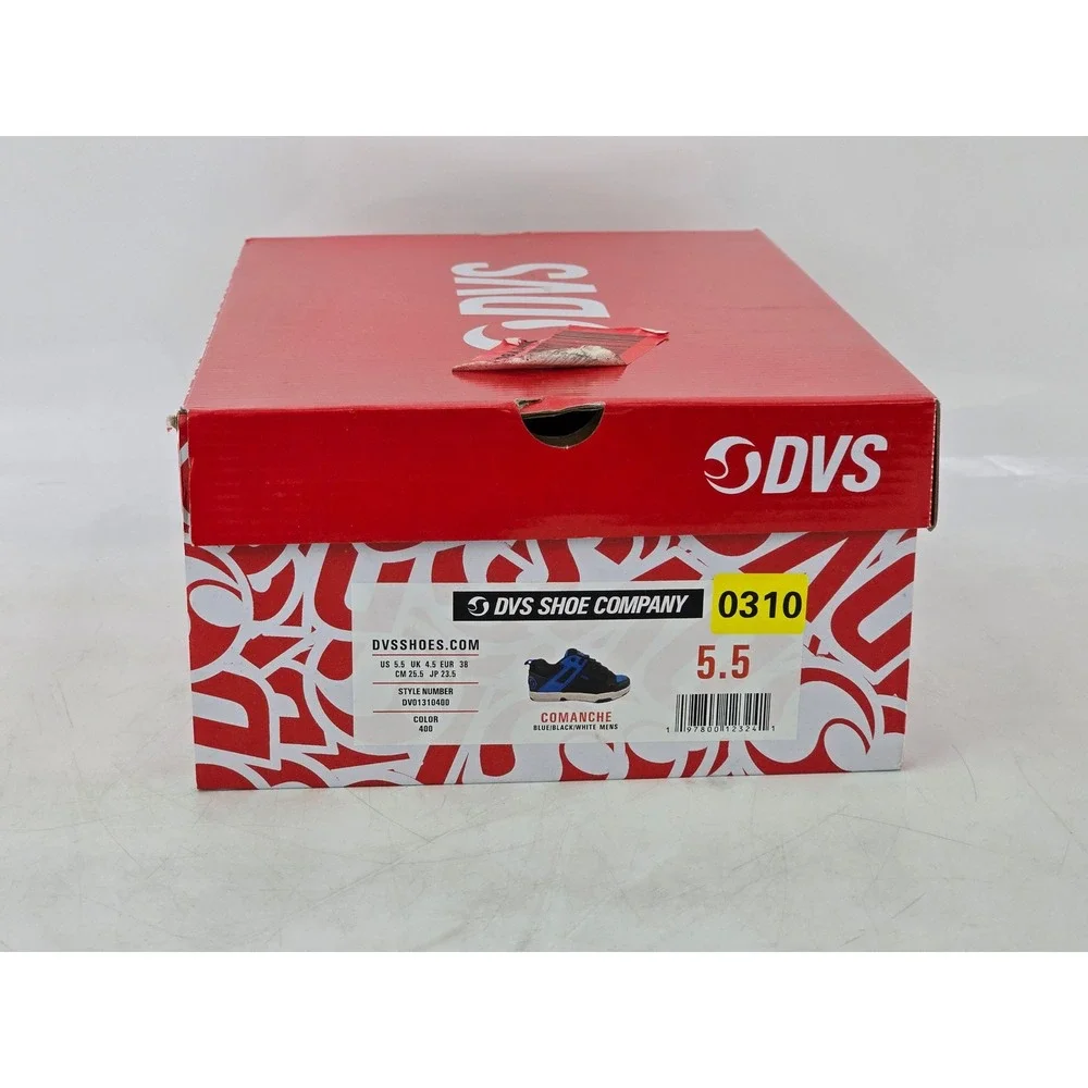 DVS Comanche Skate Shoes Mens 5.5 Blue Black White DVO1310400 - New